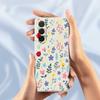 For Samsung Galaxy A36 5G Case Colorful Flower Branches Pattern Printing Straight Edge TPU Phone Back Cover