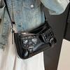 New niche high-end locomotive Spice girl style underarm bag versatile commuter cool shoulder messenger women's bag