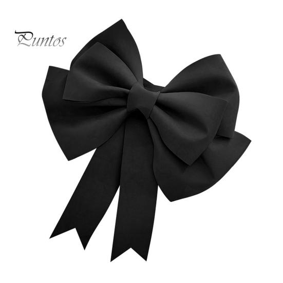 

Рождественский большой бант, украшение на свадьбу, большой бант, украшение для праздничного венка на елку, крыльцо, окно, дверь, декор 30cm чёрный