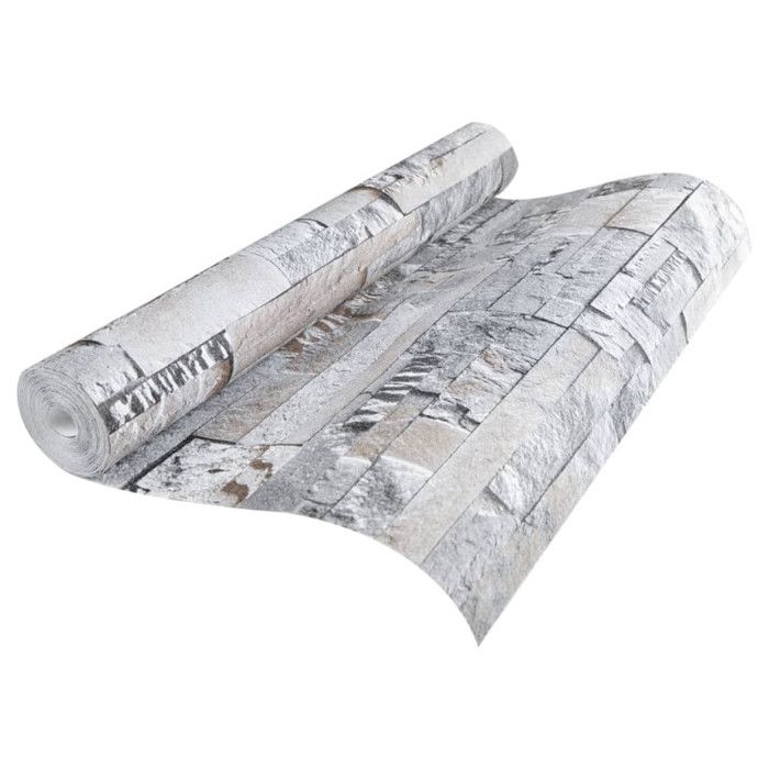 Papier peint 3D aspect de pierre vidaXL