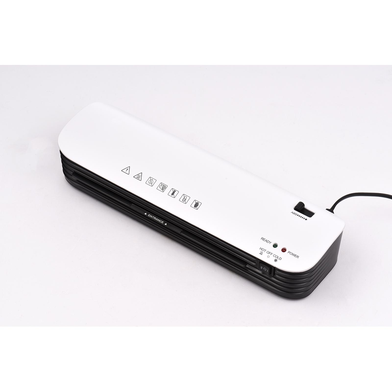 

Desktop Thermal Laminator Machine Automatic Photo Document Laminator with Paper Cutter Corner Rounder for 300pcs Plastic Sealing Film, Fil