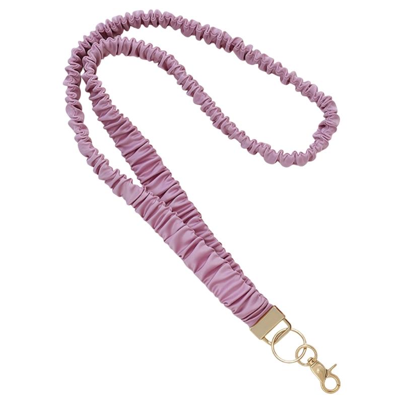 Multifunctional Retractable Scrunchie Lanyard With Keychain And Card Holders Perfect For Offices Work School And Travel