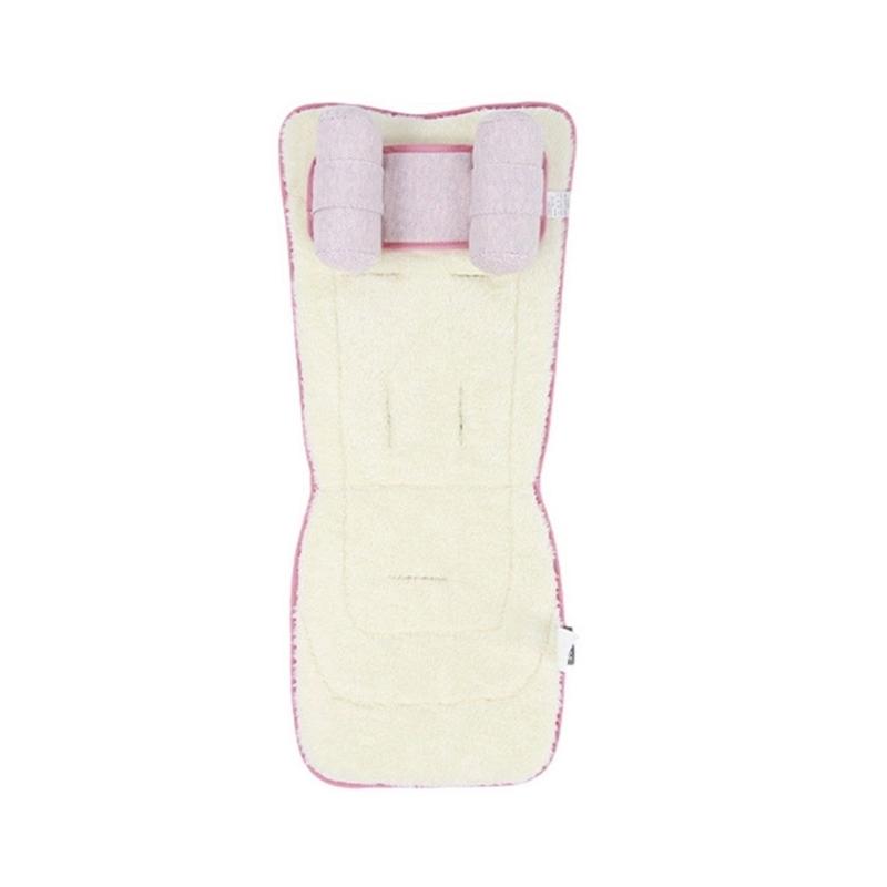 

Moisture Wicking Strollers Cushion Reversible Polyester Fabric Easy Installation No Tool Needed Baby Cart Accessory розовый