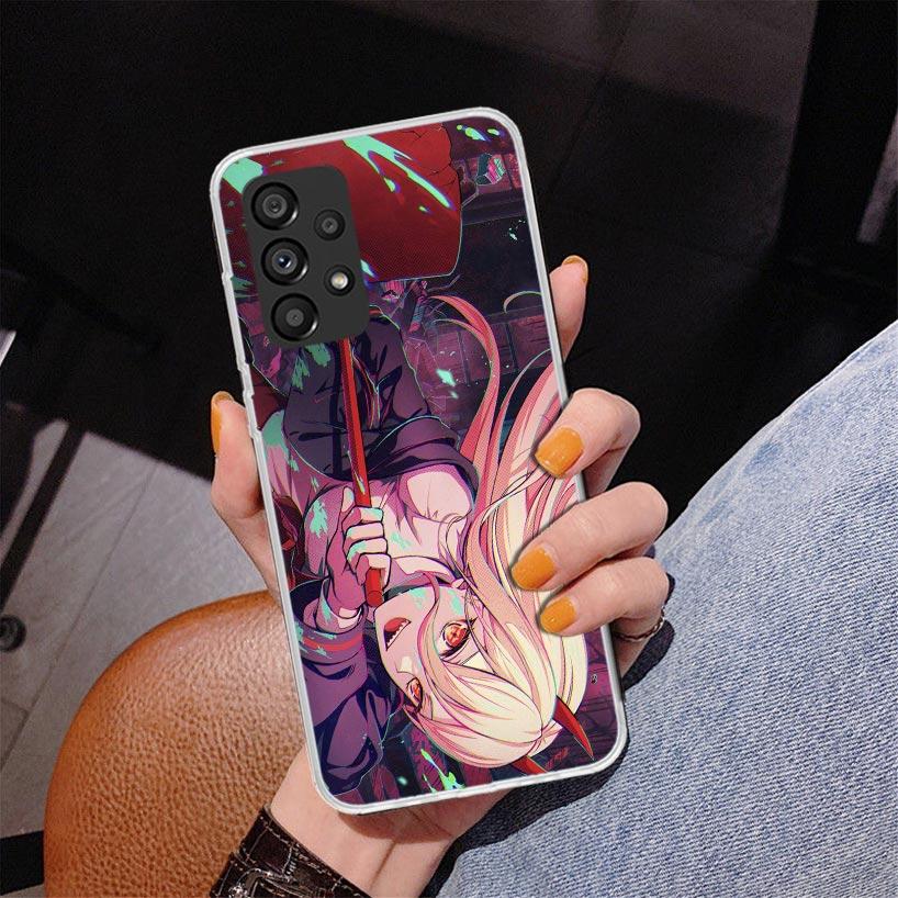 

C-Chainsaw Mans Power Phone Case For Samsung Galaxy A52 A32 A22 A12 A51 A31 A50S A30S A20S A10S Note 20 Ultra 10 Plus S10 A72 A7 Samsung S10 Plus
