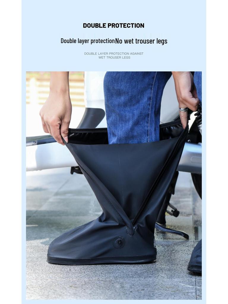Waterproof Non-Slip Shoe Covers for Men and Women – Disposable, Thickened, Wear-Resistant, Ideal for Rainy Days