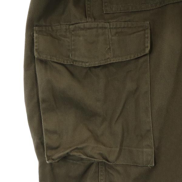 Rakouská armáda 90. léta vojenské cargo kalhoty khaki Zapínání na knoflíky Velká velikost Pánské Použité