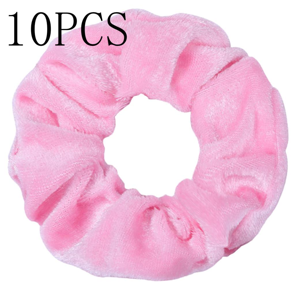 10pc Women Hair Scrunchies Velvet Solid Color Band for Girls Ponytail Holder Rubber Bands Ties Accessories Headbands Gumki