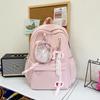 Schoolbagins wind schoolbag Japanese fresh college student schoolbag three-dimensional small bag backpack solid color large capacity backpack