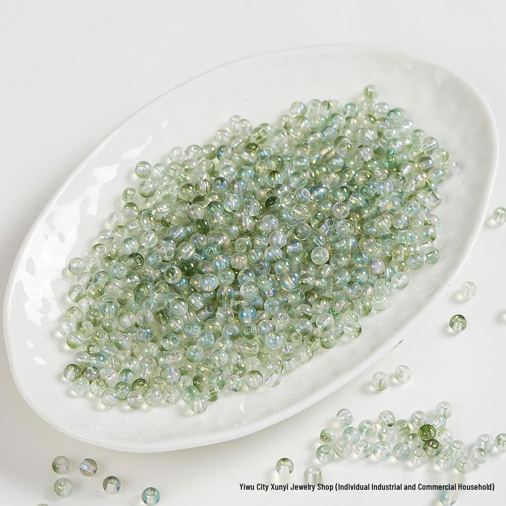 Iridescent AB Glass Rice Beads for DIY Jewelry – Colorful Beaded Bracelet & Necklace Accessories