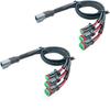 2 Lead 3 In1 Deutsch Dual Outputs DT DTM Female Connector Socket Adapters For LED Pod Lights LED Light Bar