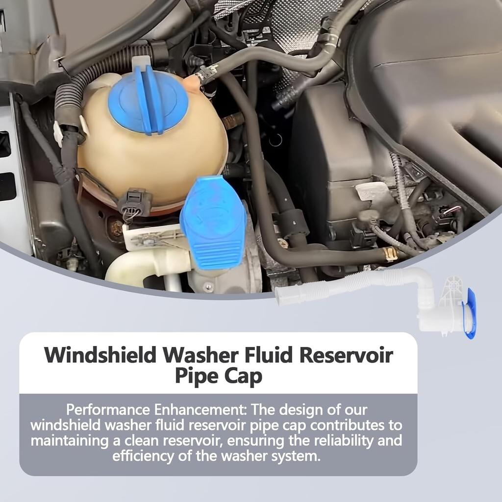 Windshield Washer Fluid Reservoir Pipe Cap Compatible with Eos Golf Bora GLI Jet
