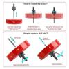 HSS Hole Cutter Wear Resistance Drill Bit Hole Saw Hand Tool 6 Inch Hole Saw  Plasterboard
