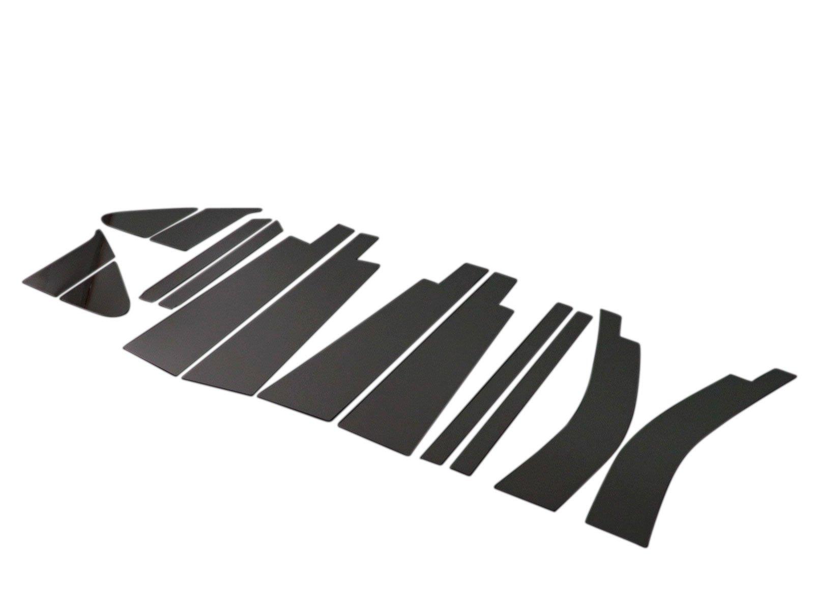 

BRIGHTZ Отделка Нержавеющая сталь Черное покрытие Панели стоек с козырьком для Wagon R Stingray MH23S Совместимо с 23 Wagon и Stingray Ультра-зеркало чёрный