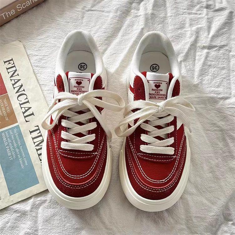 Trendy Canvas Women'S Shoes  Spring And Autumn Season New Design Sense Versatile Board Shoes Temperament Little White Shoes