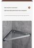 304 Stainless Steel Gunmetal Gray Corner Bathroom Glass Shelf