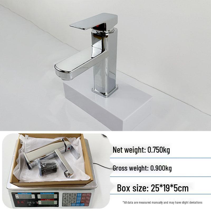 Artistic Basin Faucet: Elevated Single Hole, Dual Temperature Control for Bathroom Sink