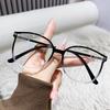 Large Frame Presbyopia Glasses Transparent Lenses Anti-Blue Light Flat Glasses Middle-Aged And Elderly Reading Glasses