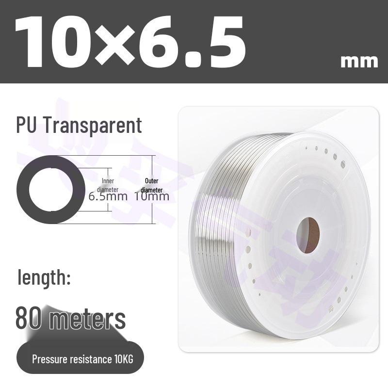 Transparent PU Air Hose for Compressors: Sizes 3-22mm