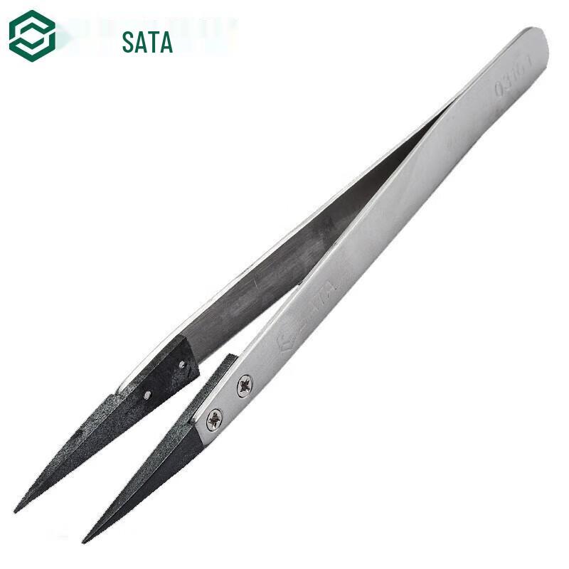 SATA 130MM Pointed Tweezers