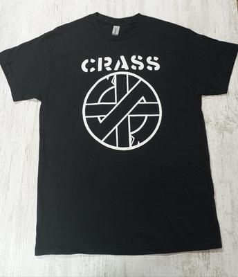 English 80s Anarcho Punk Band Black T-shirt with Hand Pulled Silkscreen Print Unisex T-Shirt