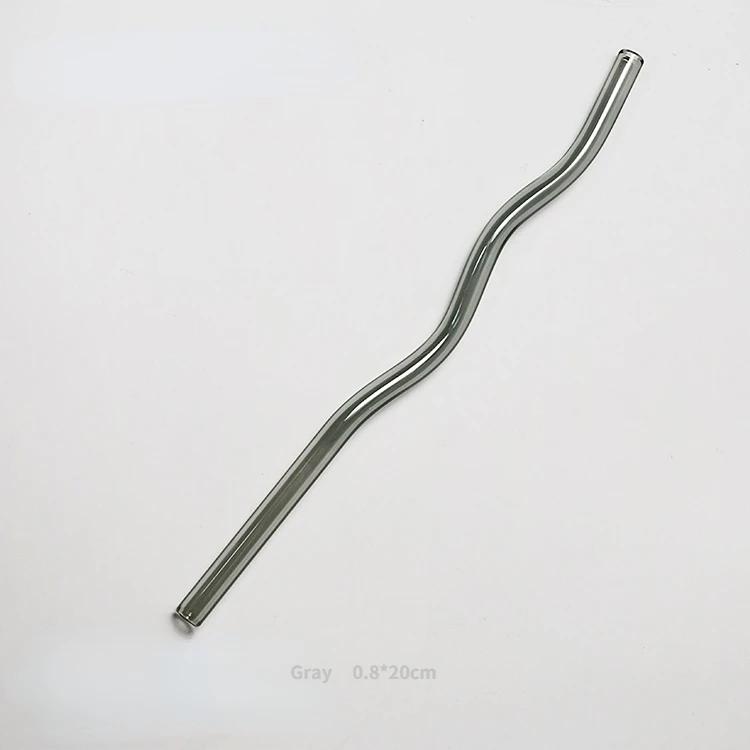 Reusable Glass Straw Long Stem Glass Straw Wholesale Straws Heat Resistant Glass Drinking Water Straws Eco Friendly Drinkware