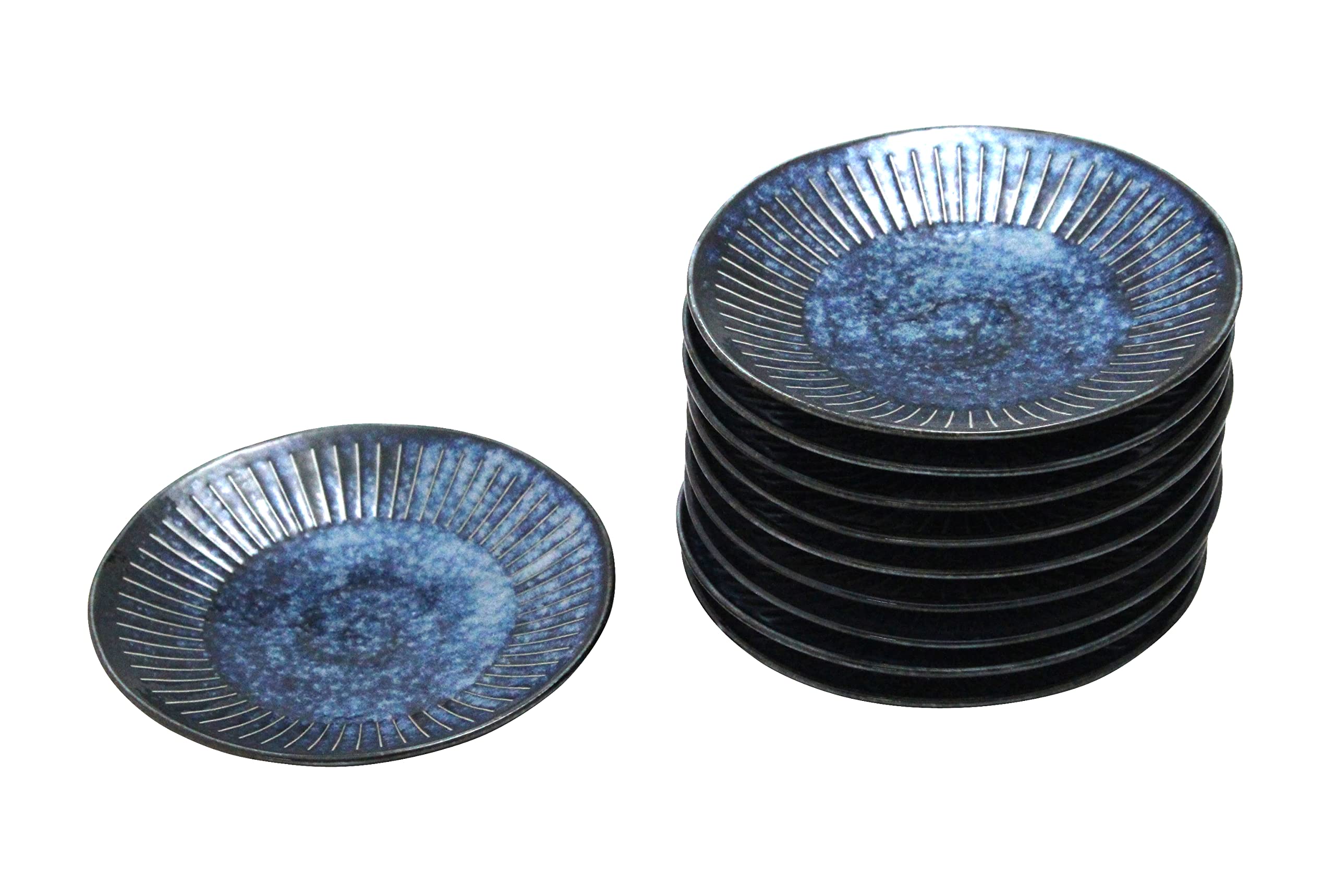 

Castle Enterprise Old House Cafe Series: Lightweight Plates, 12cm Diameter, Kaihei, Set of 10, Enhance Your Food and Ingredients