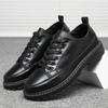 Business Male Casual Shoe Formal Dress Black New In Men's Leather Shoes On Sale Elegant Social Common Footwear Offer Adults Pu