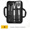 Set Grill Inox Exterior Casnic Combinație Barbecue Sac Pânză Oxford Ustensile Barbecue Unelte Barbecue