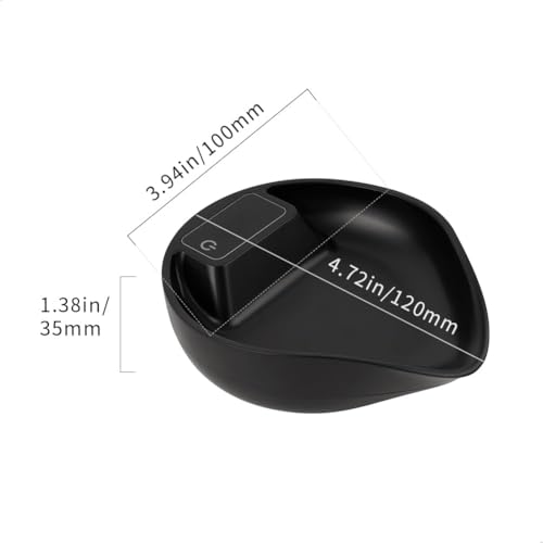 Watchget Coffee Bean Scale Cup, Rechargeable Measuring Tray, Espresso Scale, 0.3-1000g/0.1g High Precision Digital Kitchen Scale for Coffee Beans, Tea