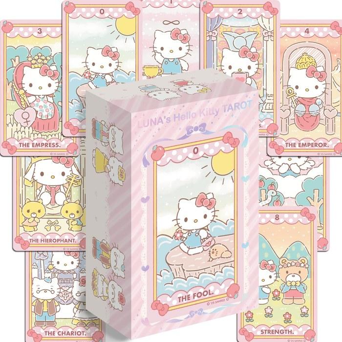 [Runas] Hello Kitty Tarot (78-card set) – Pastel, Standard Edition with Japanese Guidebook