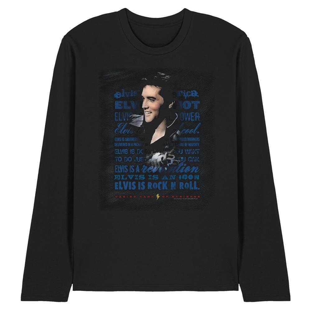 Elvis Presley Unisex Adult Icon Long-Sleeved T-Shirt
