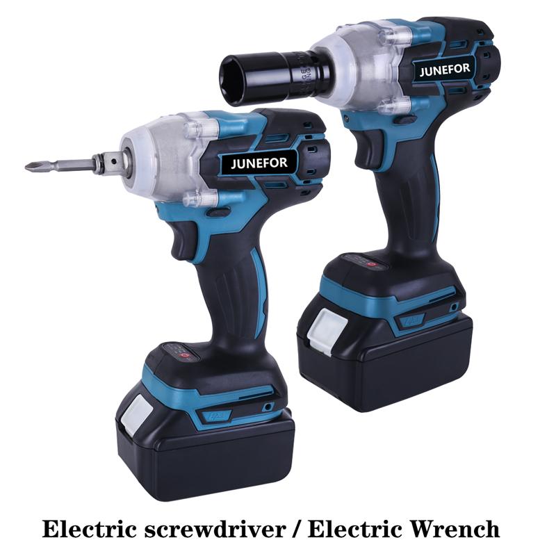 520N.M Cordless Wrench Brushless Electric Impact Wrench 1/2'' for Makita Battery 18V Electric Drill Screwdriver Multifunction