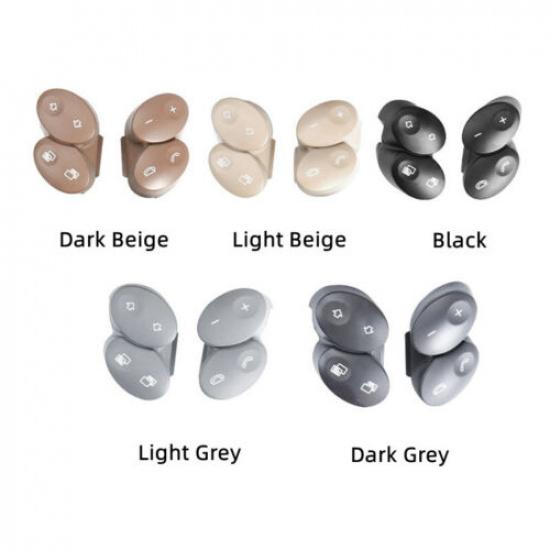 2pcs Car Front Steering Wheel Button Rubber Cover Trim For Benz E W211 2006-2008