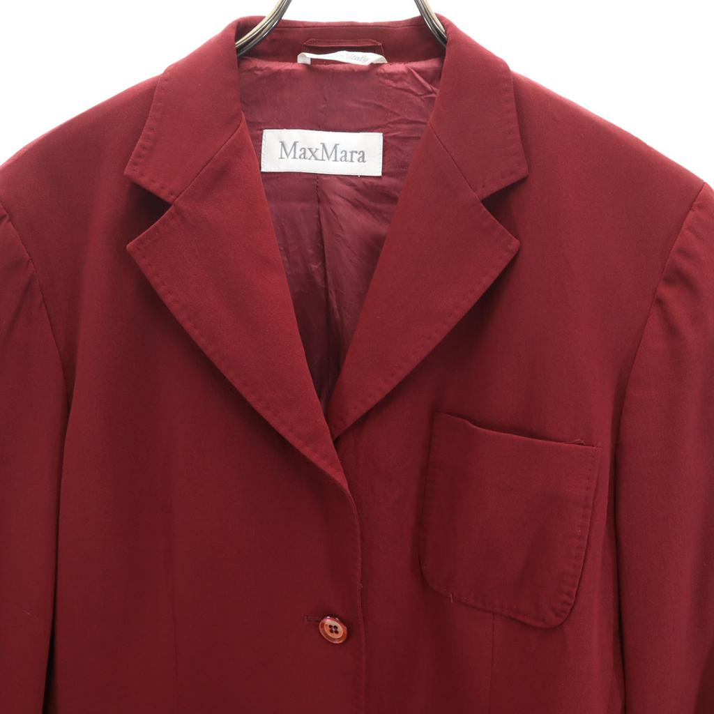 Max Mara Made In Italy Skirt Suit Setup 42 Bordeaux Series Women Used