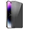 ENKAY HAT PRINCE 5Pcs For iPhone 14 Pro Max Silk Printing Anti-Spy Screen Protector Full Cover
