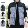 cotton clothes vest autumn and winter new youth urban flow splicing still casual stand-up collar vest jacket