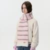 Korean Version of Rainbow Wool Blended Knitted Scarf Women's Autumn and Winter Color Matching Striped Warm Scarf Soft Waxy Wool Shawl
