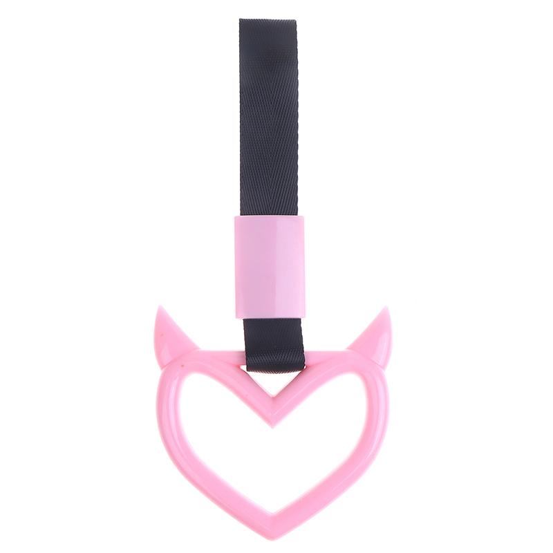 Auto Accessories Glow Ring Devil Heart Train Bus Handle Strap Drift Charm Drift Warning Ring for Car