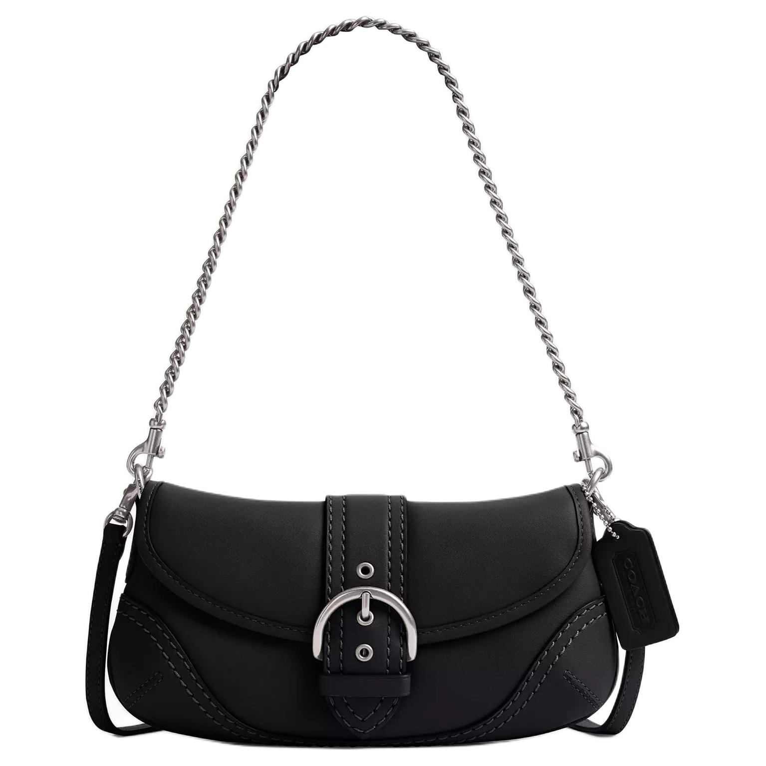 Coach Soho 25 Chain Shoulder Bag Women Shoulder Bag Black CAN44-LHBLK Basic Set (Bag+Dust Bag)