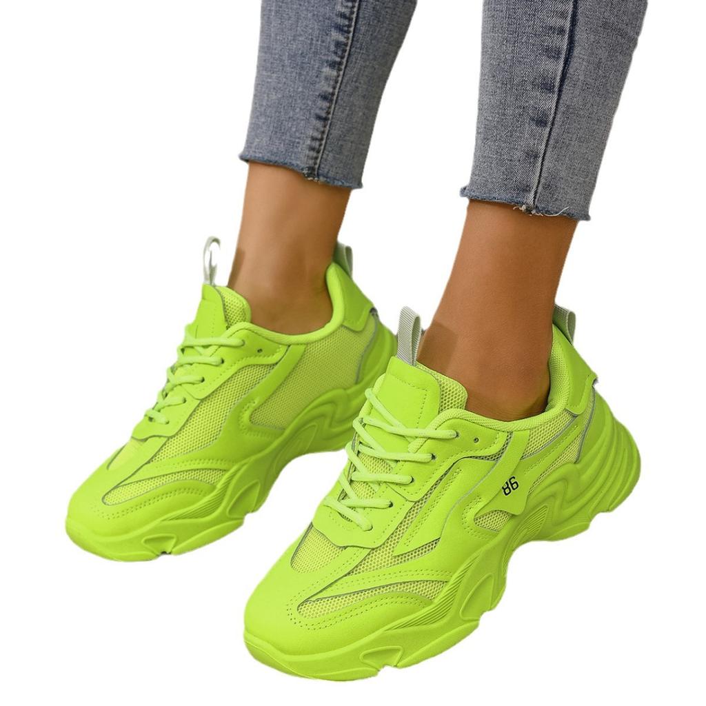 2025 spring new platform women's dad shoes trendy fashion versatile student sports shoes foreign trade casual shoes