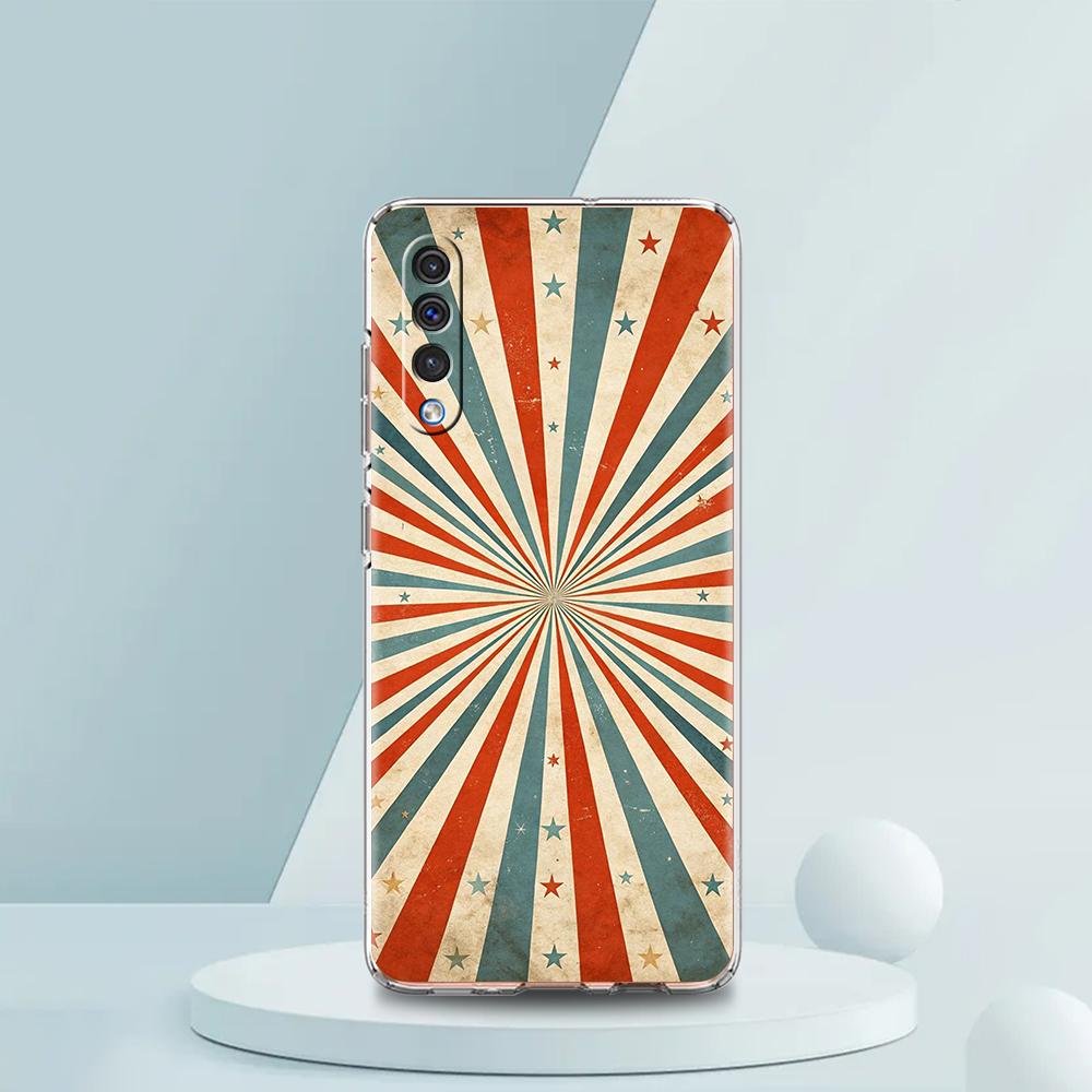 

Transparent Phone Case for Samsung Galaxy A16 A14 A12 A22 A24 A42 A06 A20 A30 A40 Soft TPU Cover Retro Stripes Aesthetic Vintage for Samsung A10