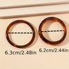2pcs Retro Brown Resin Bangles Acrylic Marble Bracelet For Women Fashion Party Jewelry Gifts