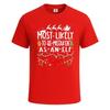 Am wahrscheinlichsten als falsches Geschenk verwechselt Weihnachten Neuheit Herren T-Shirt lustiges Party-Shirt Oberteil