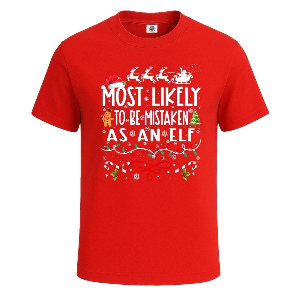 Am wahrscheinlichsten als falsches Geschenk verwechselt Weihnachten Neuheit Herren T-Shirt lustiges Party-Shirt Oberteil