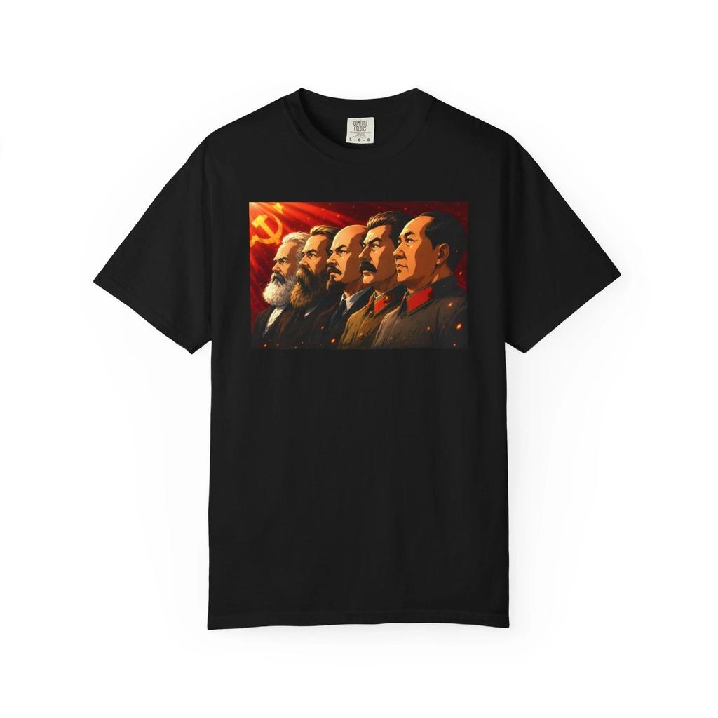Marx Engels Lenin Stalin Mao Communist Leaders Shirt Anime Art Size S-4XL