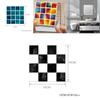 Vibrant 10pc Kitchen Tile Stickers With Mosaic Pattern Self-adhesive Wall Decor