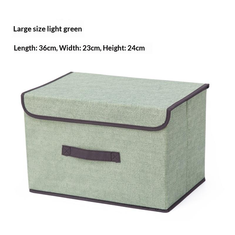 Scratch Resistant Foldable Non Woven Storage Box Gray Space Saving Organizer for Underwear Socks Clothing Toys Home Use
