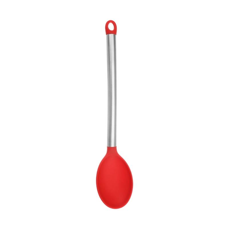 High Quality Silicone Kitchen Spoon Produced for Leak Proof Performances in Daily Meal Preparation Tasks
