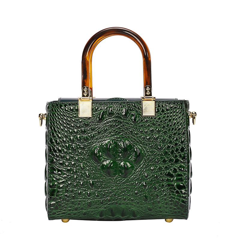 2023 Nieuwe mode vintage krokodillenpatroon lederen draagtas cross-body moedertas met grote capaciteit