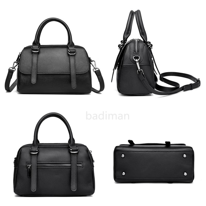 Mode Effen Kleur Echt Leer Schouder Crossbody Tas voor Dames Hoge Kwaliteit Koeienleer Handtas Luxe Vrouwen Messenger Tas
